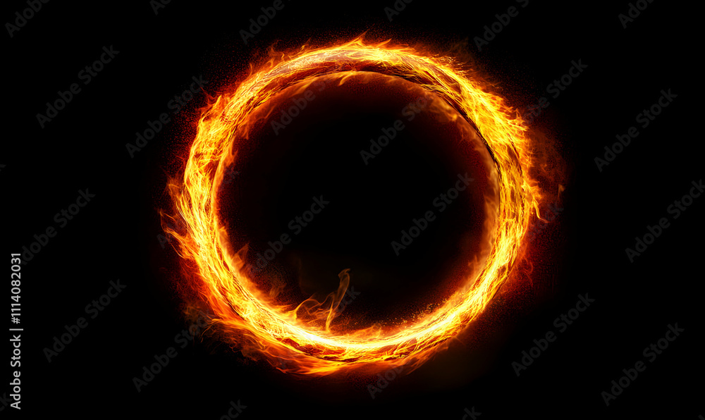 Fiery ring of fire abstract background, perfect for design projects needing a powerful, intense, or mystical element. Fiery ring of fire abstract background, perfect for design projects needing a powerful, intense, or mystical element.
