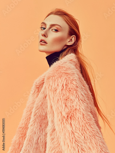 A young Caucasian woman wit...