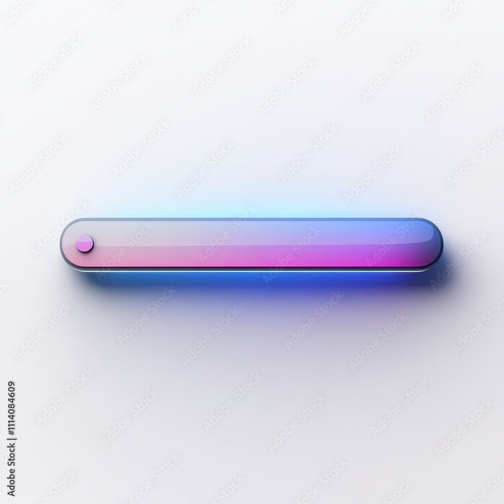 Sleek abstract progress bar with smooth gradient fills and contemporary design on a white backdrop. Sleek abstract progress bar with smooth gradient fills and contemporary design on a white backdrop.