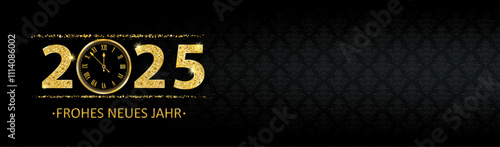 Frohes Neues Jahr 2025 Banner