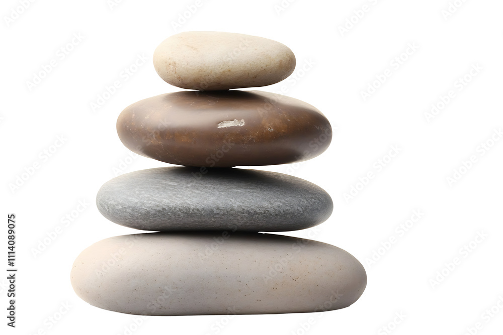 Natural stacked smooth stones in a balanced arrangement, ideal for meditation and decorative purposes. Isolated on transparent background, png. Natural stacked smooth stones in a balanced arrangement, ideal for meditation and decorative purposes. Isolated on transparent background, png.
