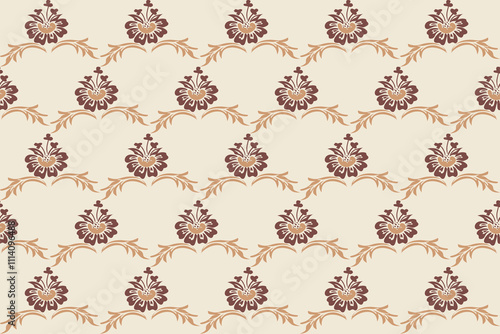Damask patterns feature intricate, symmetrical motifs inspired by floral or ornamental designs. Often elegant and timeless, they are ideal for clothing, rugs, and home decor.