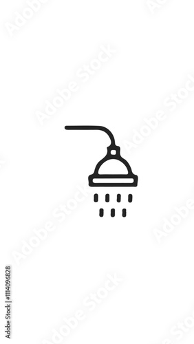 regadera, bañarse, ducha, icono 
