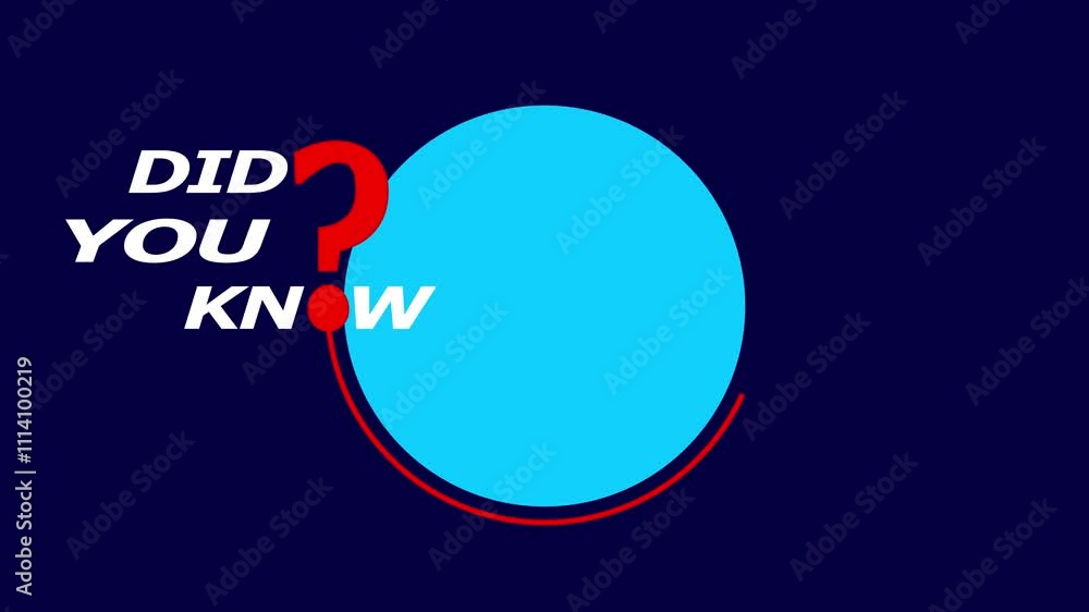 Modern and eye-catching motion banner template featuring a yellow question mark and the text 'Did You Know' Perfect for highlighting interesting facts, trivia, or quiz questions. Modern and eye-catching motion banner template featuring a yellow question mark and the text 'Did You Know' Perfect for highlighting interesting facts, trivia, or quiz questions.