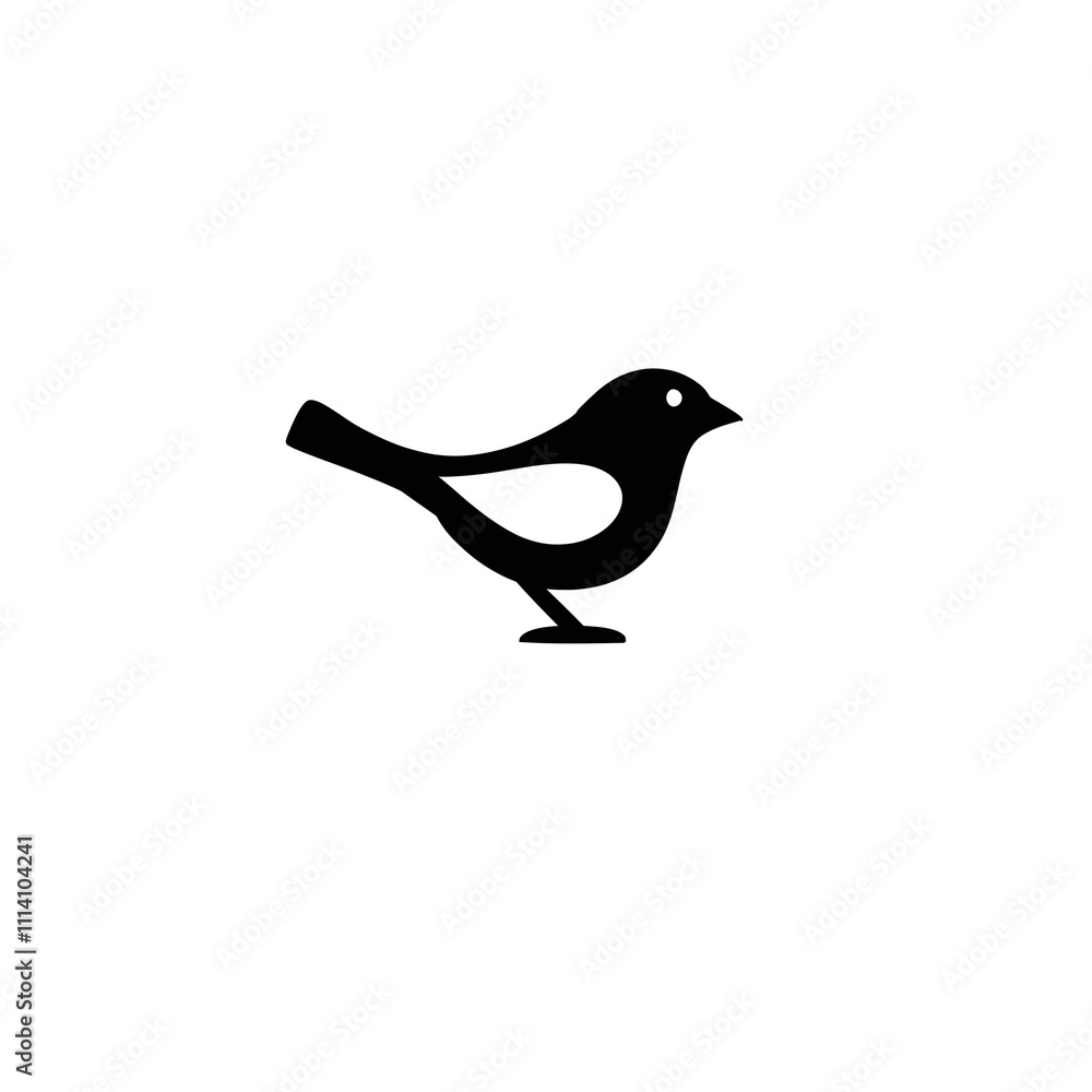 Obraz premium Simple bird logo vector for product and brand needs with a transparent background Hd