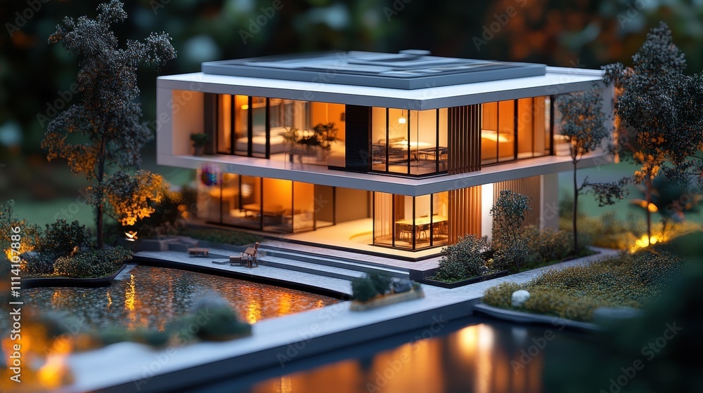 Obraz premium Architecture building home toy.