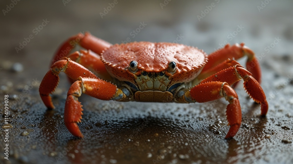 Red Crab on Beach Red Crab on Beach