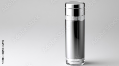 A sleek tumbler with a reflective finish, ideal for modern, minimalist settings