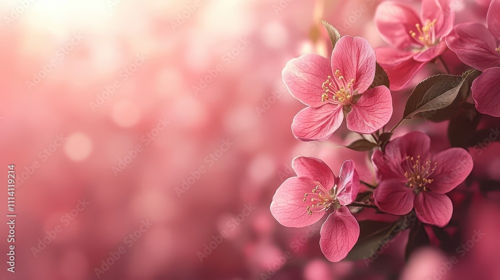 Spring blossom. Springtime apple flowers, pink floral background, soft and pastel card, selective focus, copy space for text. Spring blossom. Springtime apple flowers, pink floral background, soft and pastel card, selective focus, copy space for text.