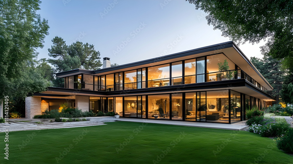 Mid-Century Modern Palm Springs Home with Butterfly Roof, Desert Modern Architecture Mid-Century Modern Palm Springs Home with Butterfly Roof, Desert Modern Architecture