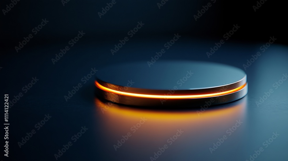 Abstract Glowing Circular Platform: Futuristic Minimalist Design Abstract Glowing Circular Platform: Futuristic Minimalist Design