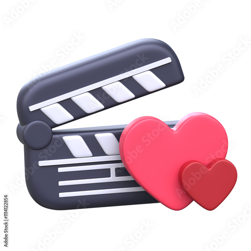 Fotografi 3D Romance Icon movie genre.