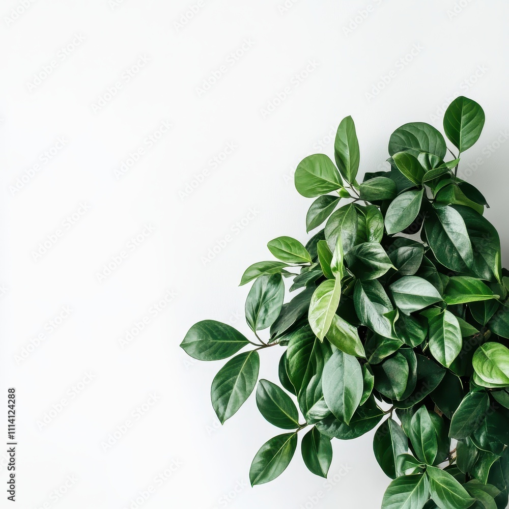A vibrant mockup featuring a lush green plant against a clean white backdrop, perfect for promoting organic products or health-focused designs. A vibrant mockup featuring a lush green plant against a clean white backdrop, perfect for promoting organic products or health-focused designs.