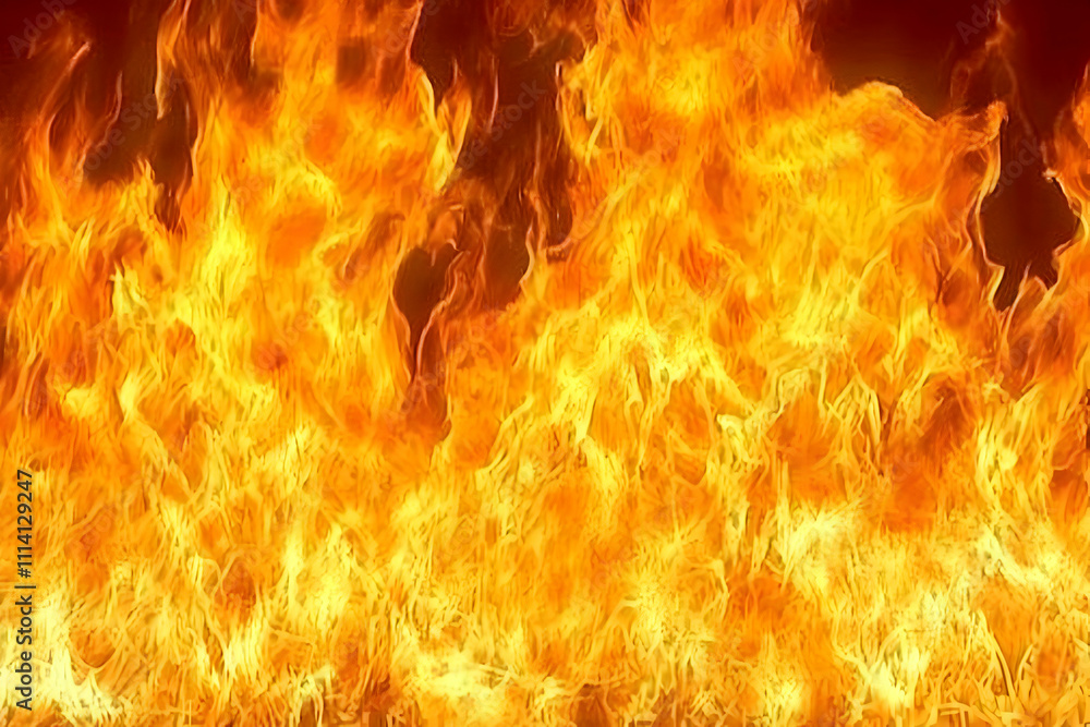 Fiery inferno, intense burning flames, abstract texture of fire. Ideal for design, backgrounds, and visual effects. Fiery inferno, intense burning flames, abstract texture of fire. Ideal for design, backgrounds, and visual effects.