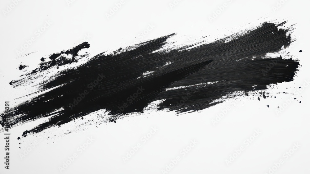 PNG Effect of brush stroke black art contemporary. PNG Effect of brush stroke black art contemporary.