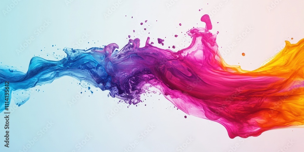 Abstract colorful paint splash creating a vibrant and dynamic visual composition. Abstract colorful paint splash creating a vibrant and dynamic visual composition.