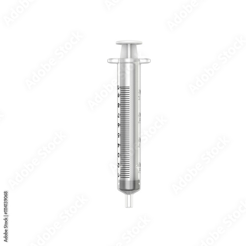 Oral Syringe 3D render for mockup