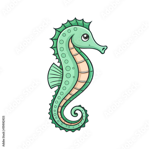 illustration of a seahorse  photo