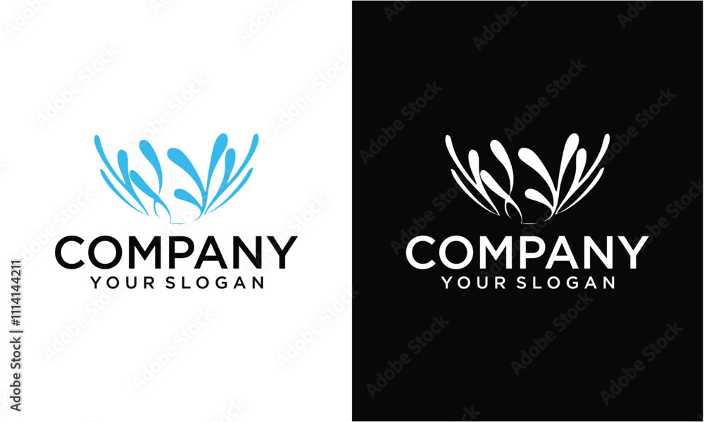 Obraz premium Creative line dot tech logo