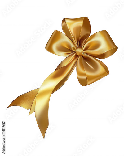 [Yellow bow with gold ribbon] Vibrant Yellow Bow Centerpiece with Gold Ribbon Accent