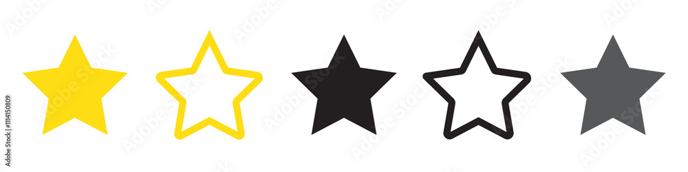 Rating stars vector icon Rating stars vector icon