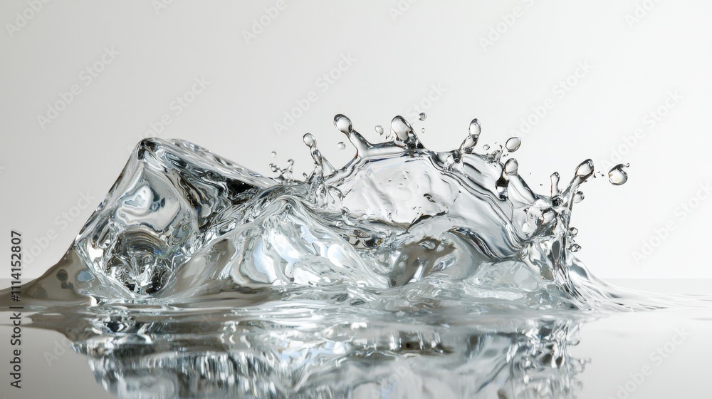 A splash of water creates mesmerizing patterns, showcasing the beauty and fluidity of liquid in motion. A splash of water creates mesmerizing patterns, showcasing the beauty and fluidity of liquid in motion.