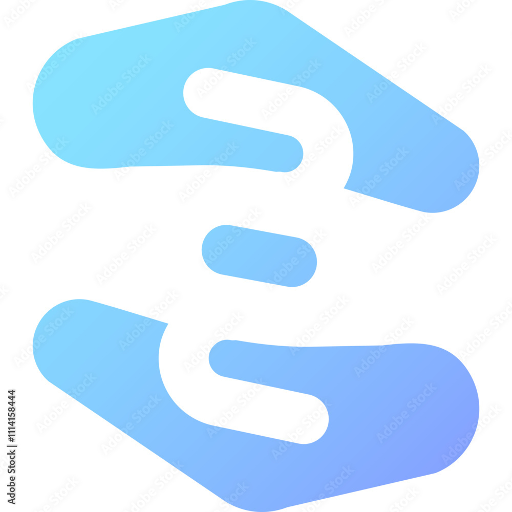 Colorful business logo design featuring abstract hands and a stylized letter symbol for modern branding Colorful business logo design featuring abstract hands and a stylized letter symbol for modern branding