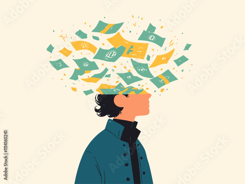  illustration minimalism money mind success attraction success 