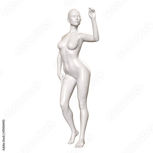 3d human figure Mannequin with a body 3D Render isolated illustration