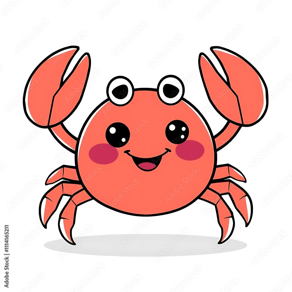 Fototapeta premium cartoon crab cartoon