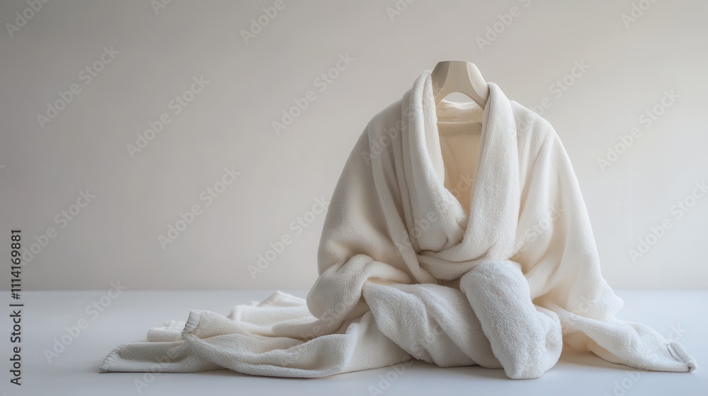 White robe white background simplicity. White robe white background simplicity.