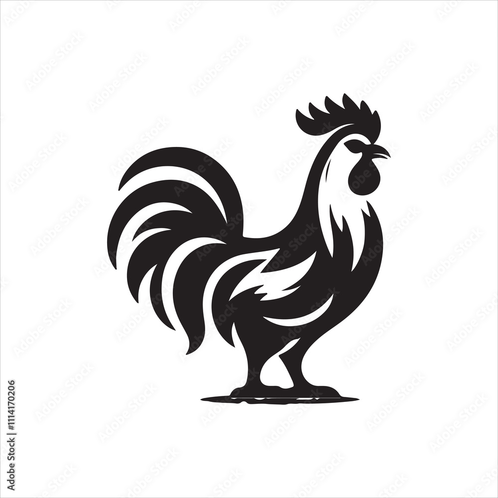 rooster isolated on white background rooster isolated on white background