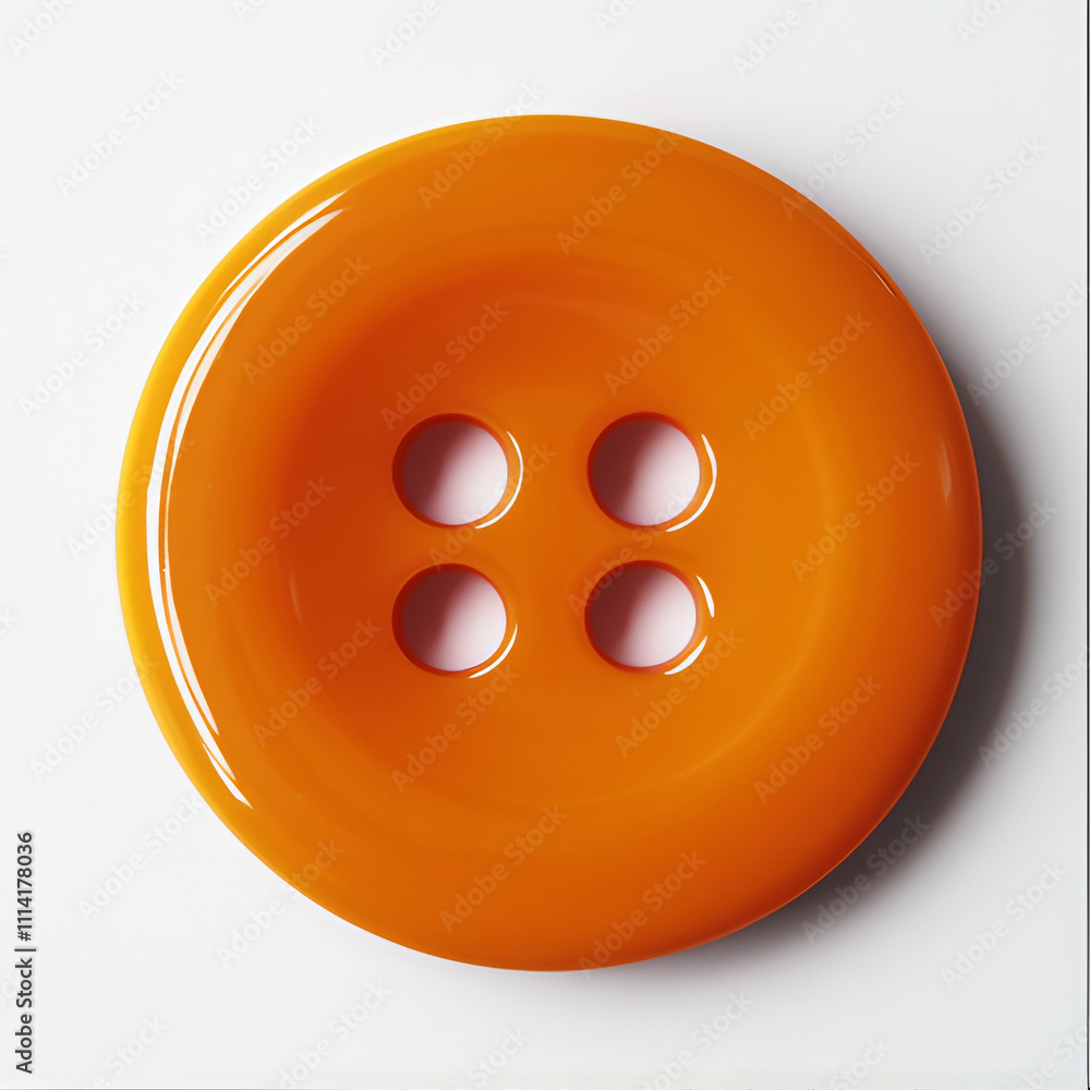 four hole orange buttons isolated on a white background four hole orange buttons isolated on a white background