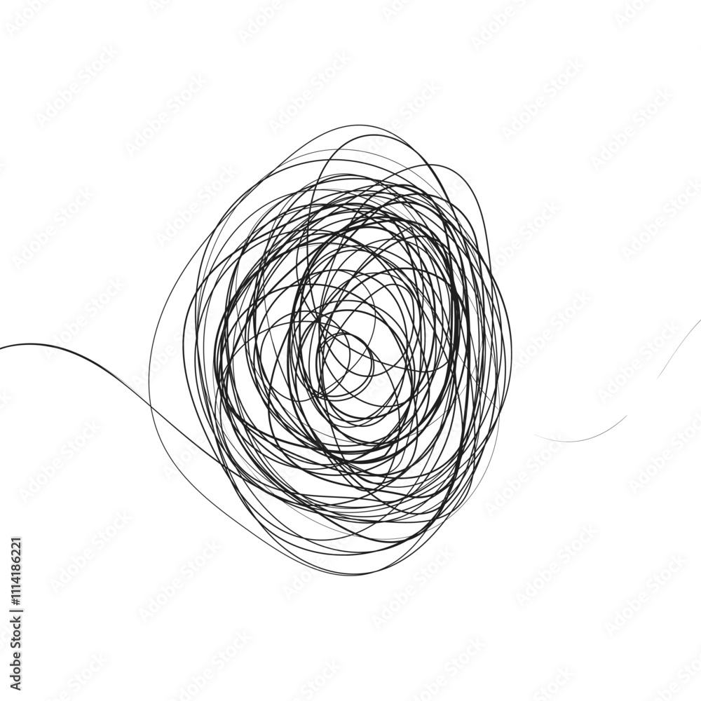hand-drawn scribbles of tangled intertwined lines in different shapes and size. editable line. adjusta ble stroke width on white background. hand-drawn scribbles of tangled intertwined lines in different shapes and size. editable line. adjusta ble stroke width on white background.