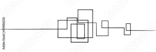 hand-drawn scribbles of tangled intertwined lines in different shapes and size. editable line. adjusta ble stroke width on white background.