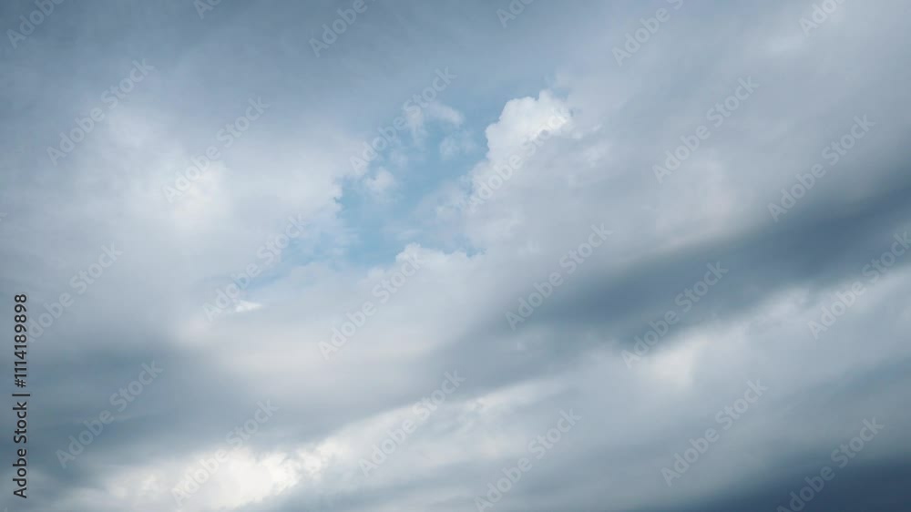 Beautiful white and dark storm clouds in blue sky. Volumetric effect. Convection in troposphere. Time-lapse. Cumulus clouds low-level, puffy, cotton-like. Fluffy Cumulonimbus. Rainy terrible clouds Beautiful white and dark storm clouds in blue sky. Volumetric effect. Convection in troposphere. Time-lapse. Cumulus clouds low-level, puffy, cotton-like. Fluffy Cumulonimbus. Rainy terrible clouds
