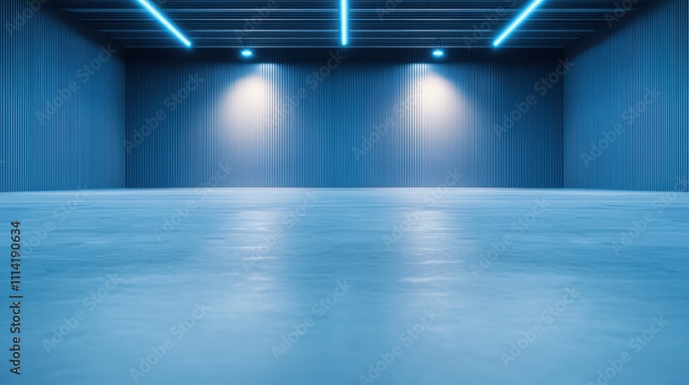 Fototapeta premium Warehouse Security and Cybersecurity A secure server room with restricted access, protecting sensitive warehouse data and inventory management systems.