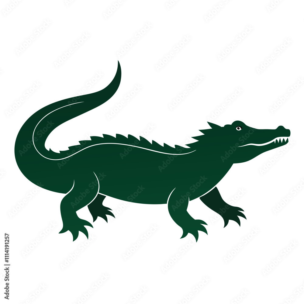 Vector Illustration of a Crocodile Design Vector Illustration of a Crocodile Design