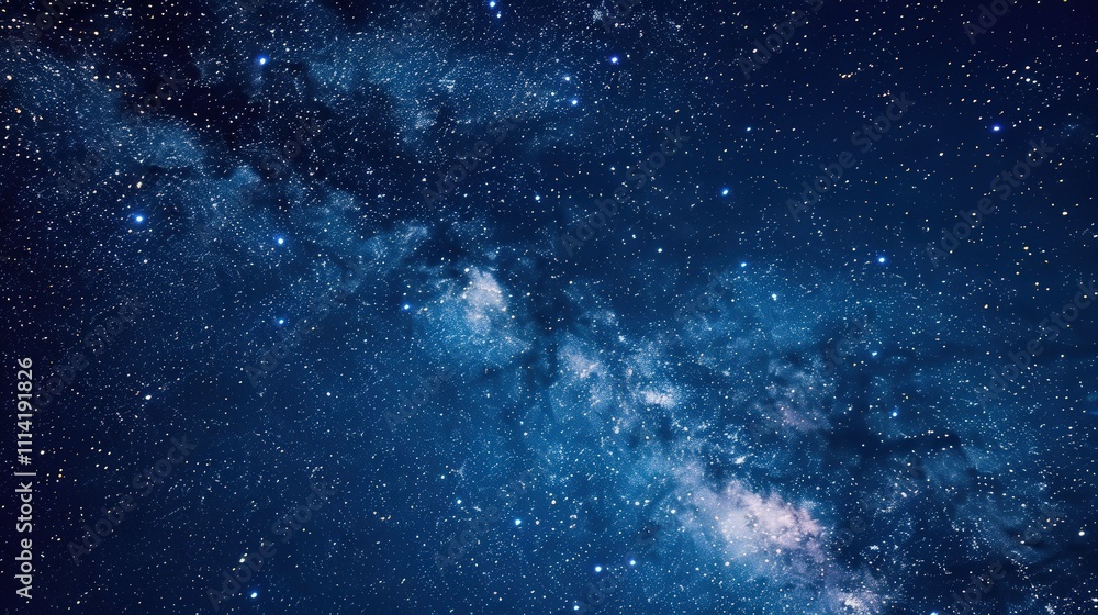 Obraz premium Starry Night Sky Pattern Background