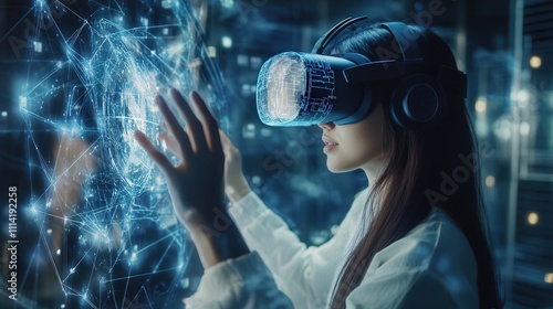 An immersive Virtual Reality Experience in a highly modern exhibition space