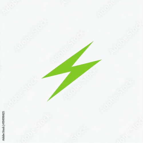 Free Download Simple green lightning bolt icon. - GFXLoad