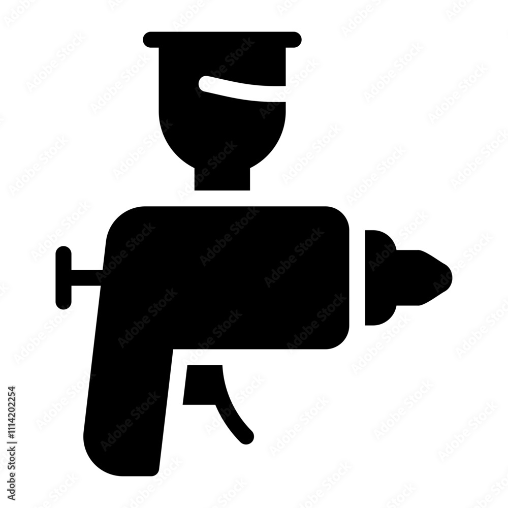 airbrush glyph icon