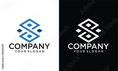 Creative Alphabet letters Initials Monogram logo SP, PS, S and P