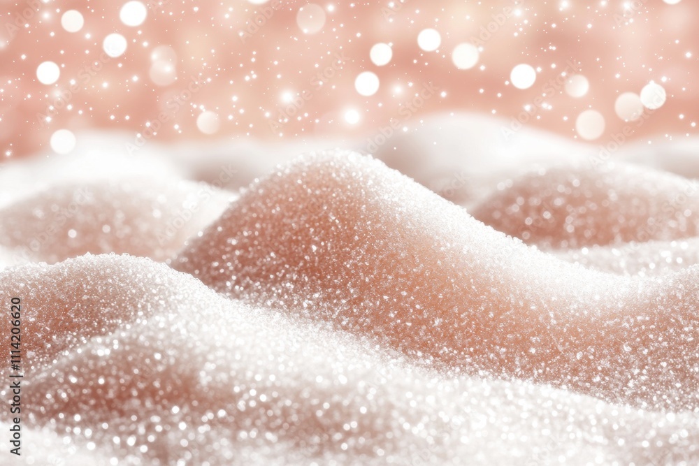 Captivating winter wonderland snowy hills with sparkling bokeh effects peaceful atmosphere close-up view seasonal beauty Captivating winter wonderland snowy hills with sparkling bokeh effects peaceful atmosphere close-up view seasonal beauty