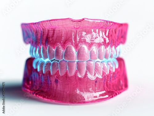 3D dental model showcasing AI driven imaging technology with high detail and accuracy photo