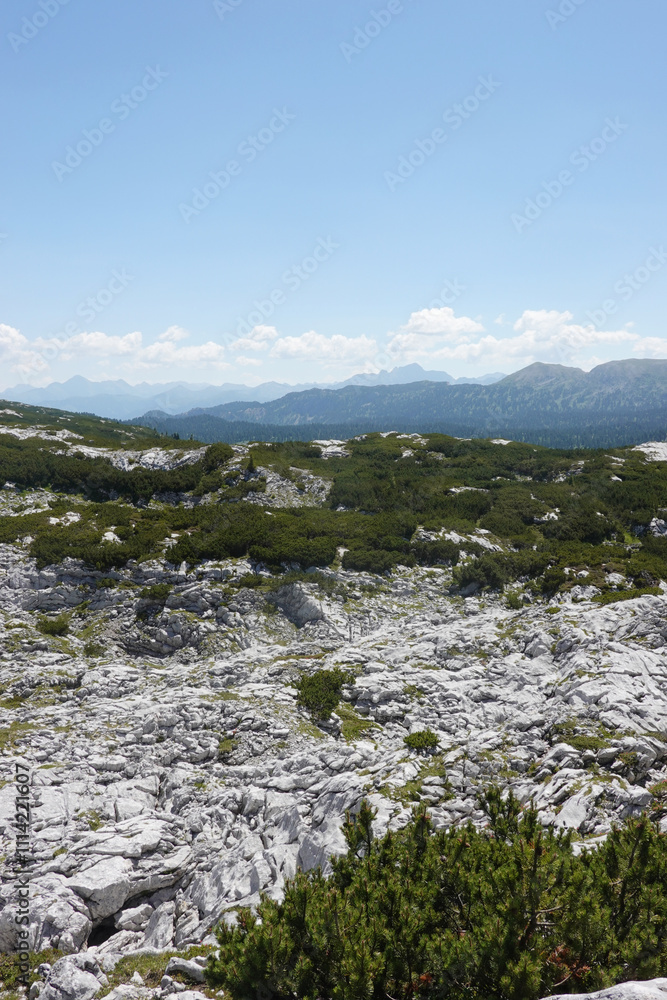 The view from Krippenstein mountain, Austria The view from Krippenstein mountain, Austria