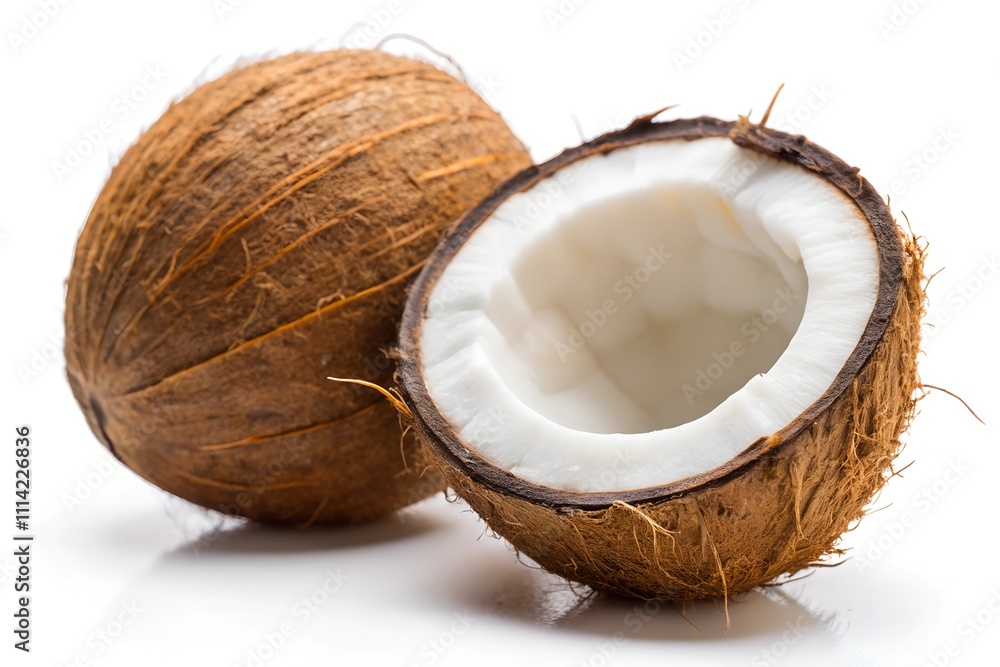 Coconut on white background Coconut on white background