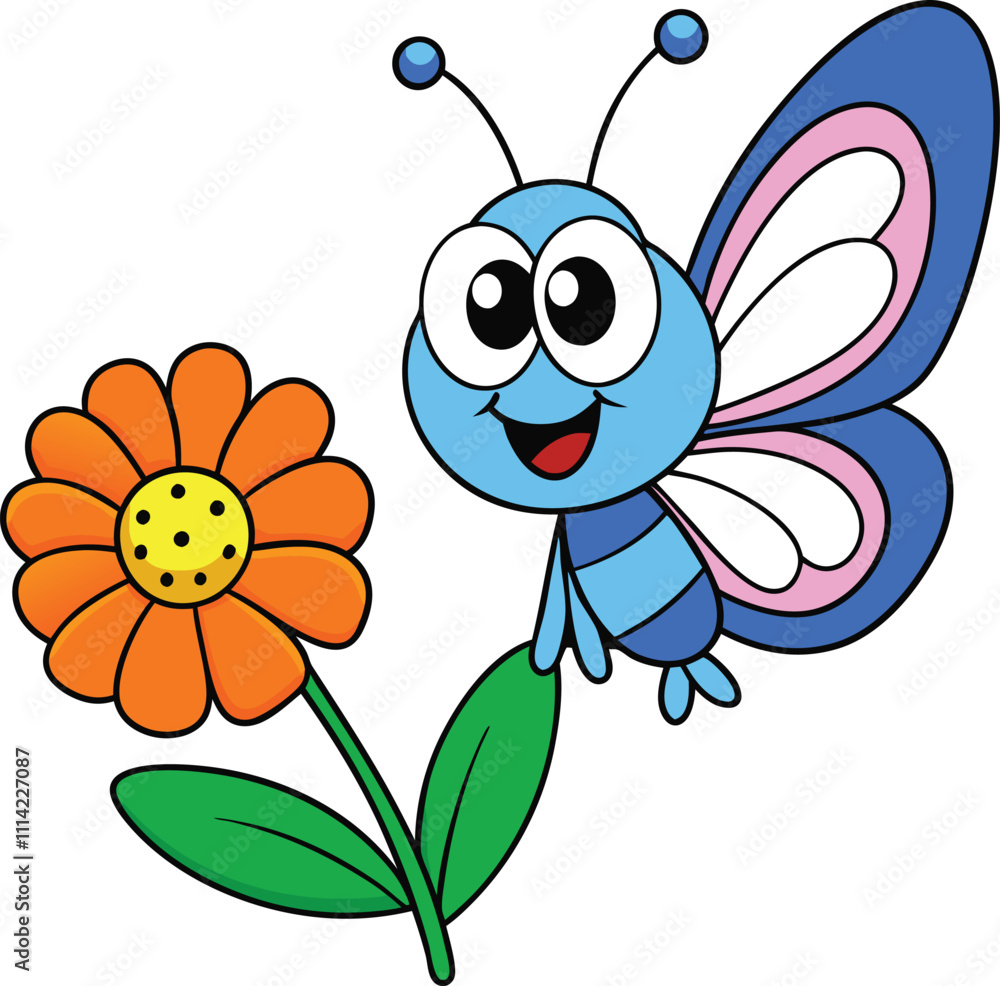 Fototapeta premium bee with flower
