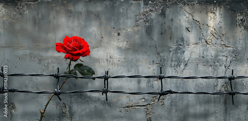 Filo spinato. Libertà. Giorno della memoria.