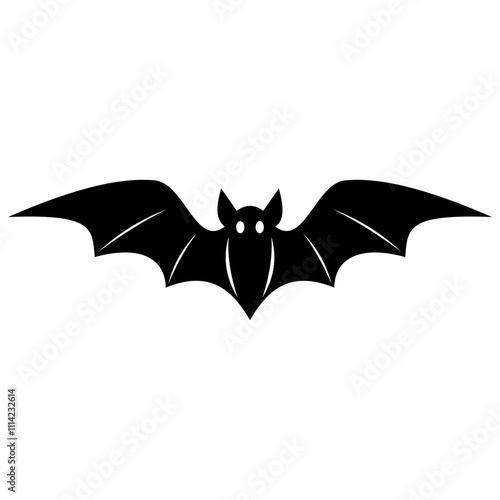 Silhouette Bat Flying